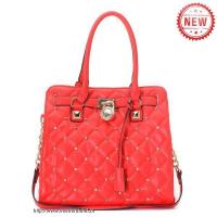 michael kors pyramid stud groot rood bakken Online Outlet v9y8l935